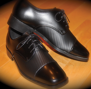 Talliaw Two Tone Black Shoe